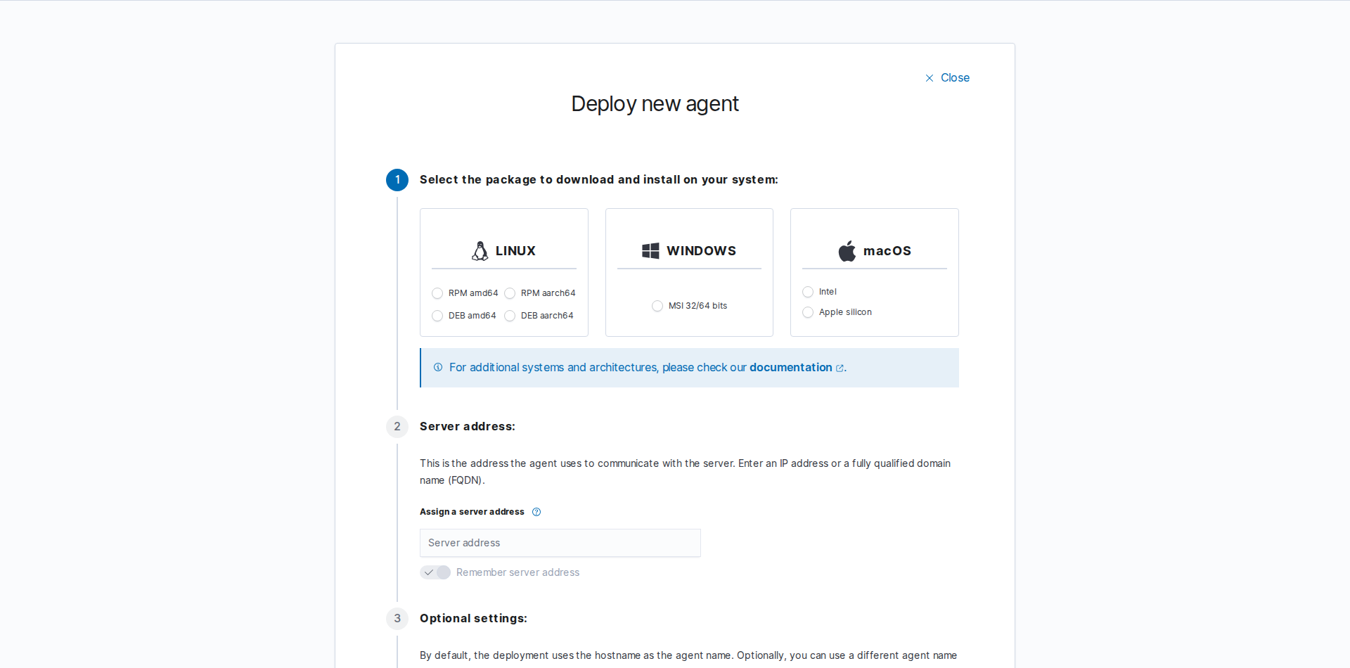 Assistant de déploiement d'un nouvel agent