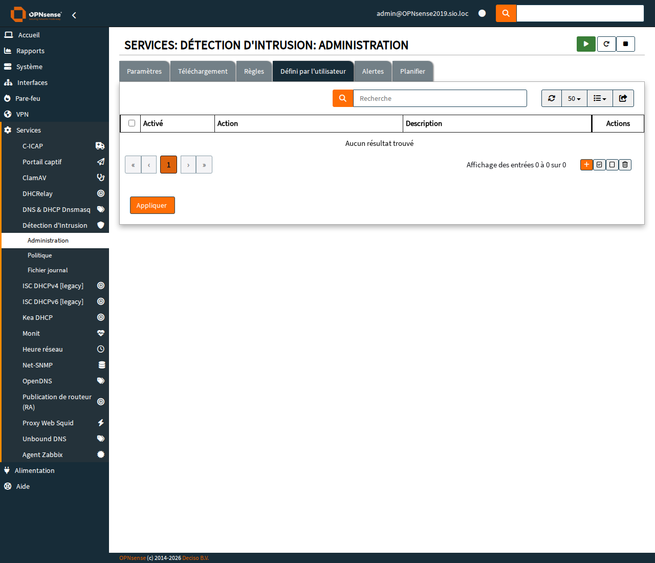 Creation d'une regle de suppression ciblee par SID et IP source